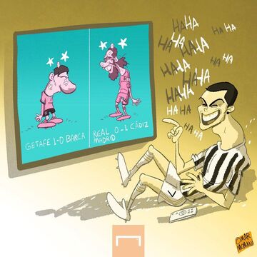 کارتون| کریستیانو رونالدو در قرنطینه