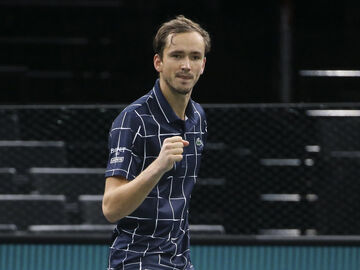 قهرمانی دنیل مدودوف در تنیس مسترز پاریس