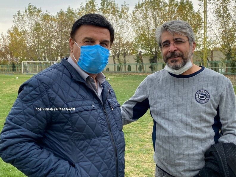 حضور امیر غفارمنش در تمرین استقلال