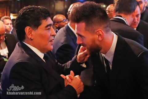 عکس| واکنش مسی به درگذشت مارادونا