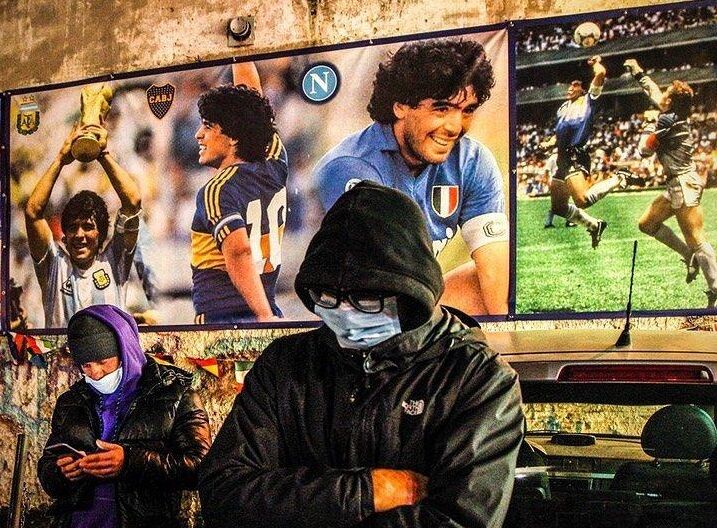 تصاویر| ماتم در ایتالیا و آرژانتین پس از مرگ مارادونا