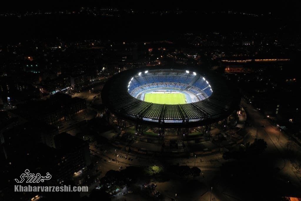 پروژکتورهای روشن ورزشگاه سن پائولو به احترام دیگو مارادونا