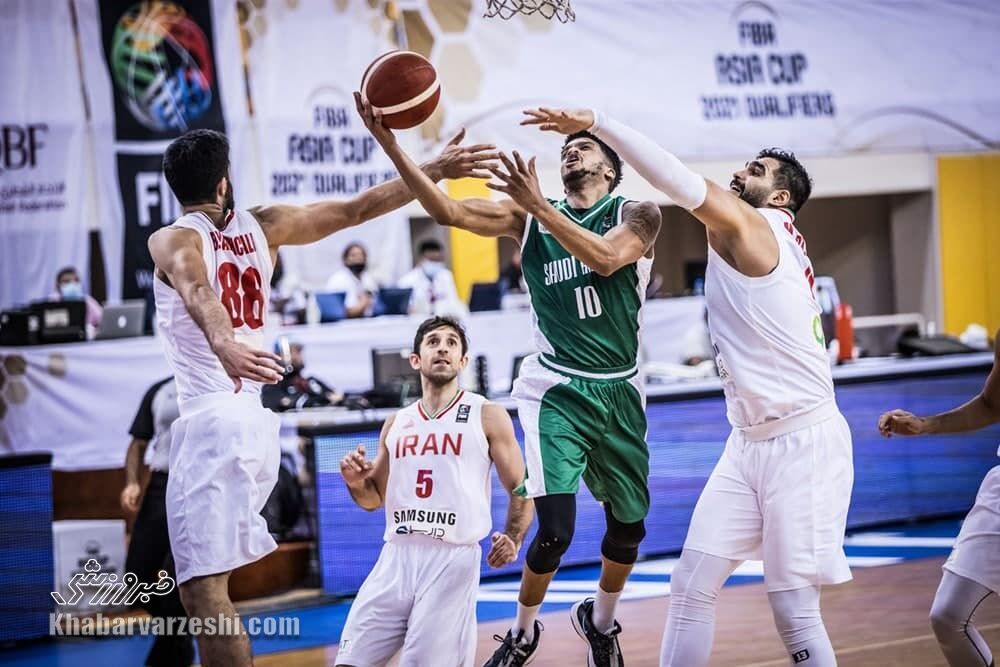تیم ملی بسکتبال ایران، عربستان را شکست داد