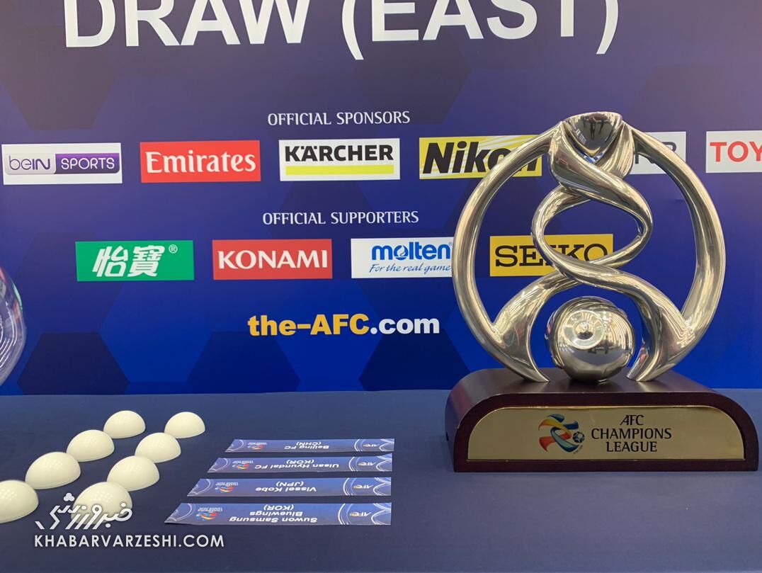 قرعه‌کشی مرحله یک‌چهارم نهایی لیگ قهرمانان آسیا انجام شد
