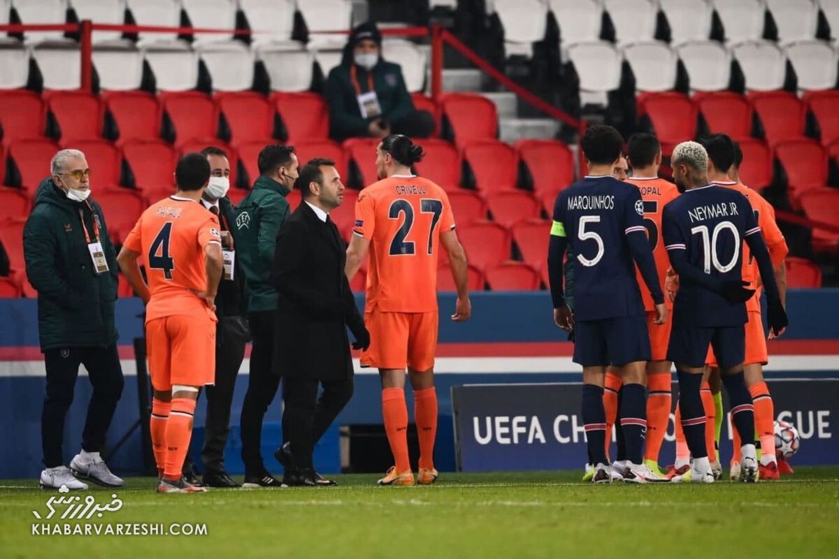 عکس| اتفاقی عجیب در بازی پاری‌سن‌ژرمن و باشاک‌شهیر