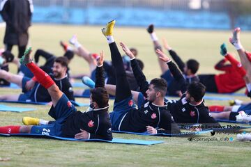 تمرین یک ساعته پرسپولیس در زمین شماره ۲ تیم ملی