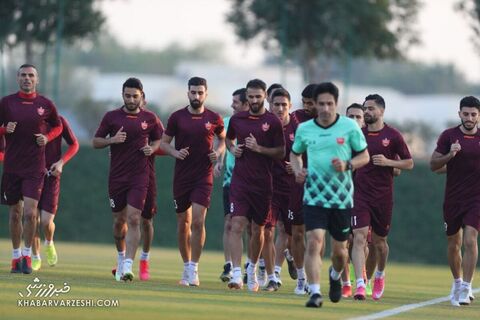 تمرین پرسپولیس در قطر