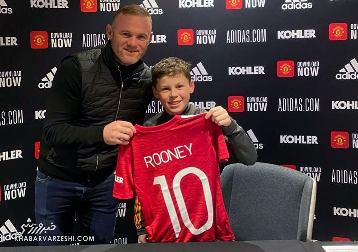 عکس| فرزند وین رونی به منچستریونایتد پیوست

