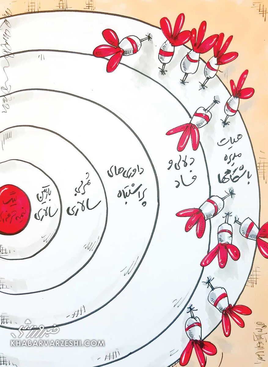 کارتون محمدرضا میرشاه‌ولد در روزنامه خبر ورزشی