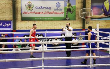 دیدار منتخب ارتش با تیم ملی سوریه روی رینگ
