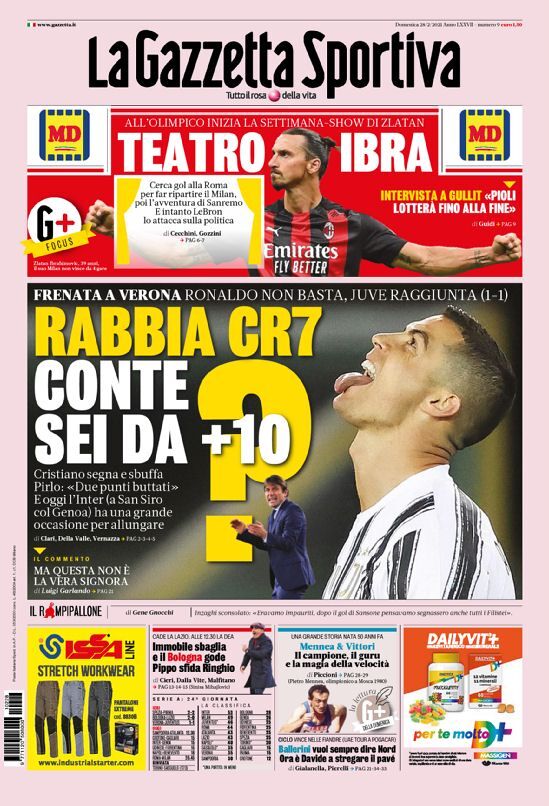 روزنامه گاتزتا| خشم CR7 روزنامه گاتزتا| خشم CR7