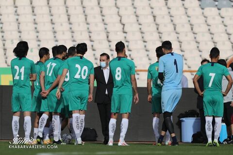 تمرین تیم ملی در حضور رئیس فدراسیون فوتبال (7 فروردین 1400)