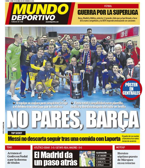 روزنامه موندو| بارسلونا متوقف نمی‌شود