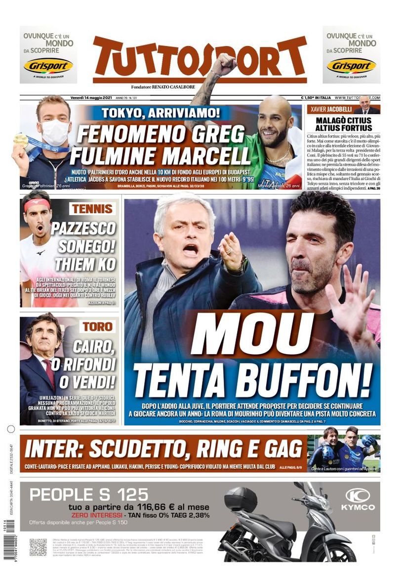 روزنامه توتو| مورینیو، بوفون را وسوسه می‌کند!