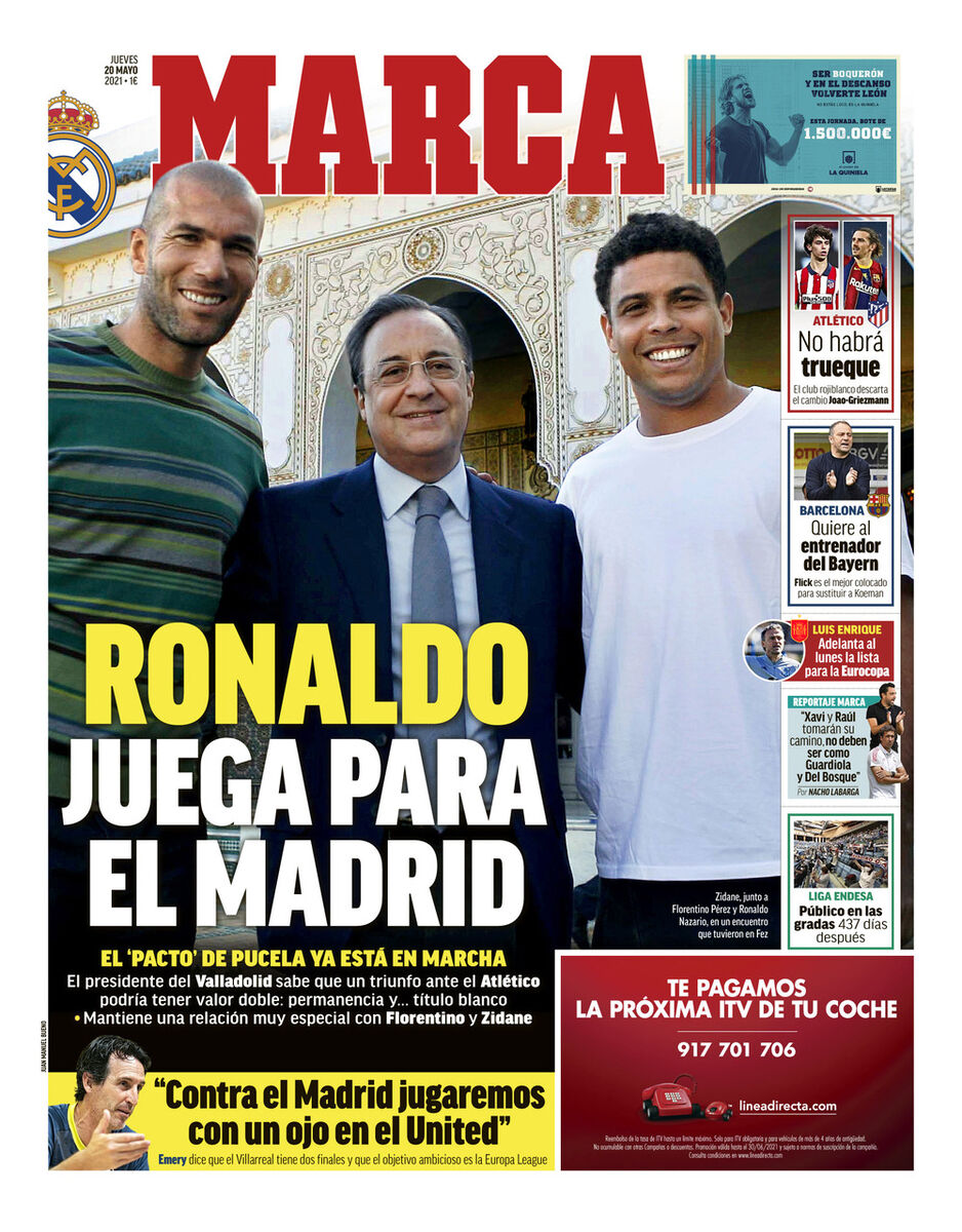 روزنامه مارکا| رونالدو برای رئال بازی می‌کند