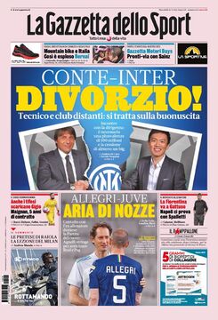 روزنامه گاتزتا| طلاق کونته - اینتر!