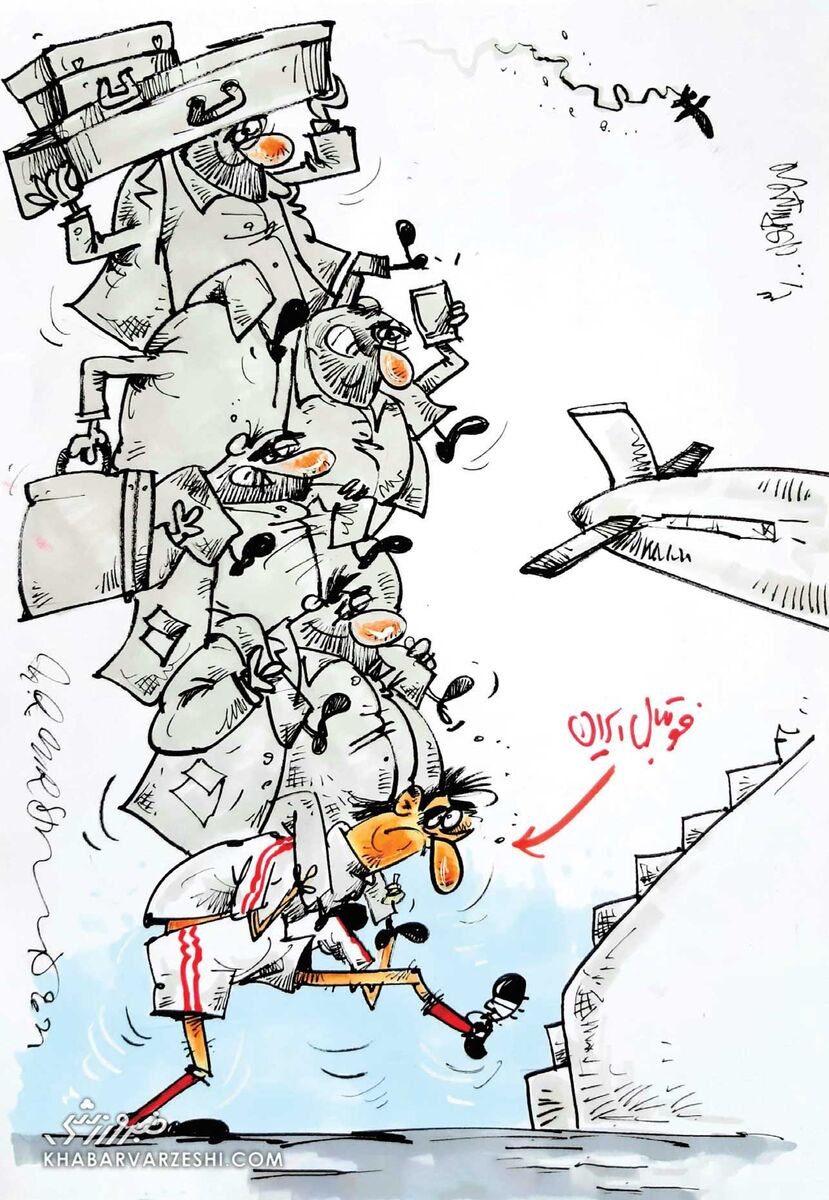 کارتون محمدرضا میرشاه‌ولد درباره سفر تیم ملی به بحرین
