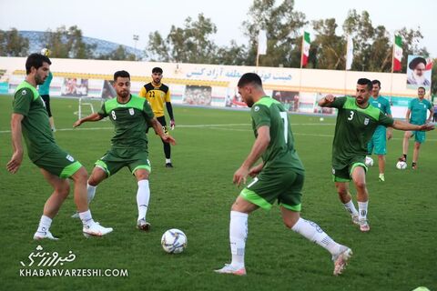 اولین تمرین تیم ملی ایران در جزیره کیش (6 خرداد 1400)