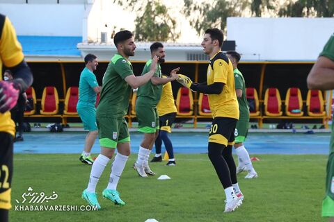 صادق محرمی و محمدرضا اخباری؛ اولین تمرین تیم ملی ایران در جزیره کیش (6 خرداد 1400)