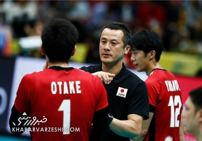 سرمستی سرمربی والیبال ژاپن پس پیروزی قاطع برابر ایران