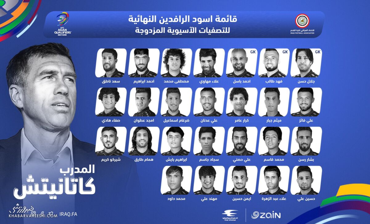 لیست نهایی تیم ملی عراق برای انتخابی جام جهانی اعلام شد