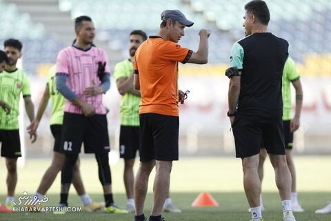 یحیی گل‌محمدی و حمید مطهری؛ تمرین پرسپولیس (12 خرداد 1400)