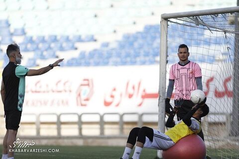 داوود فنایی و حامد لک؛ تمرین پرسپولیس (12 خرداد 1400)