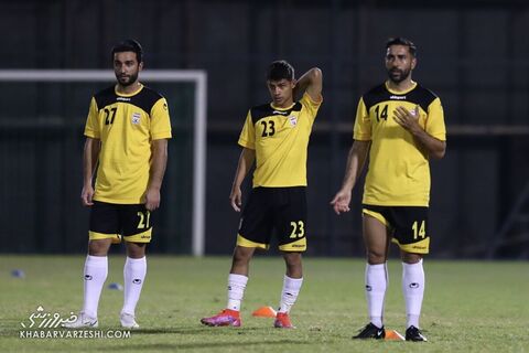 سیامک نعمتی، سامان قدوس و مهدی قایدی؛ تمرین تیم ملی در بحرین (15 خرداد 1400)
