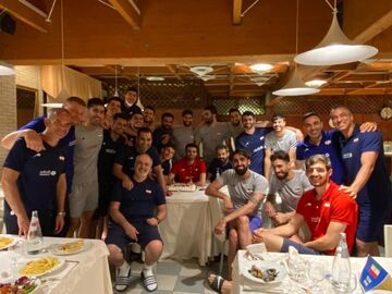 عکس| تولد بازی در اردوی تیم ملی در ایتالیا