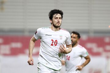 تصاویر| حرکت خاص ستاره تیم ملی در واکنش به بی‌اخلاقی بحرینی‌ها