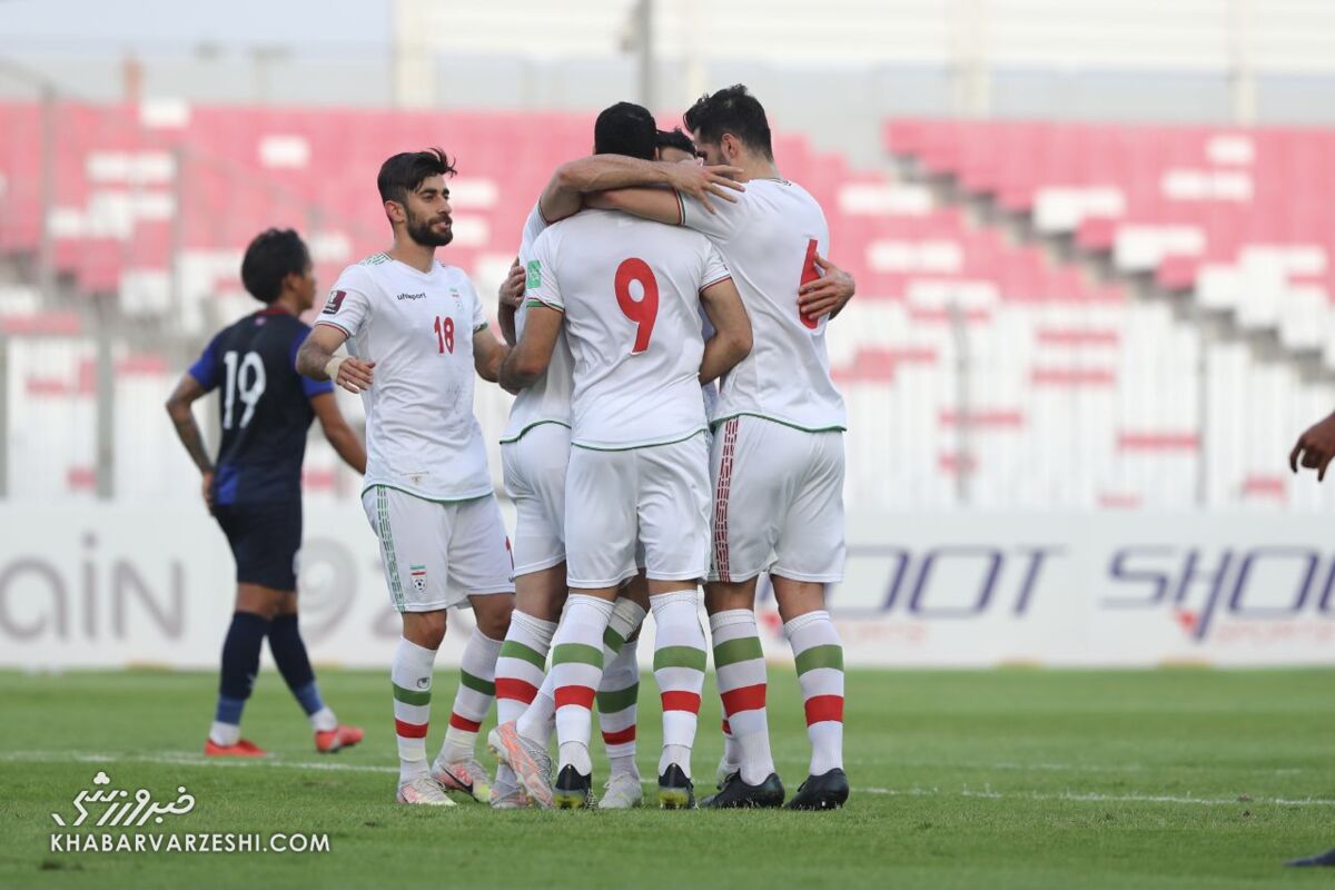 کامبوج صفر - ایران ۱۰/ آتش بازی تیم ملی ایران قبل از بازی با عراق