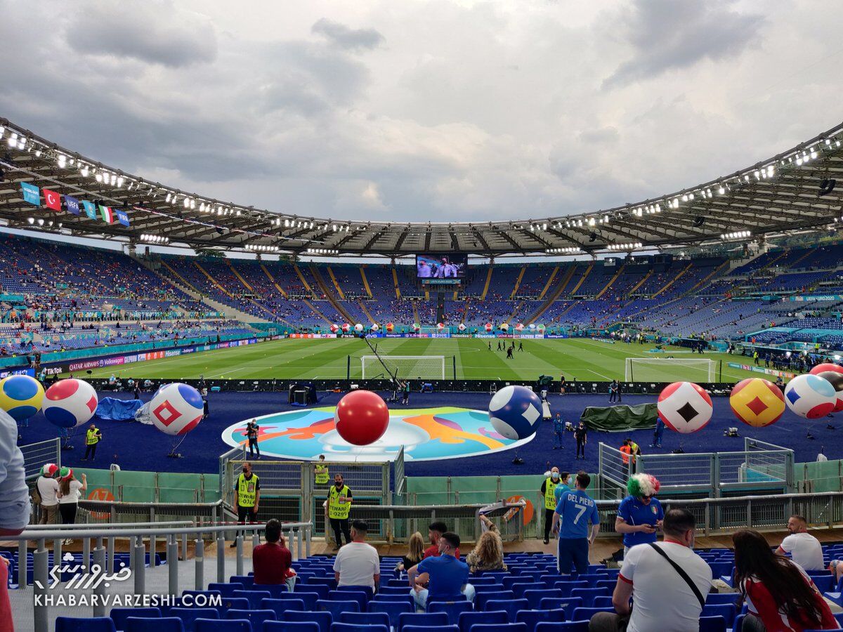 تصاویری جذاب از افتتاحیه یورو ۲۰۲۰/ آغاز جام ملت‌ها با اجرای بوچلی و U2