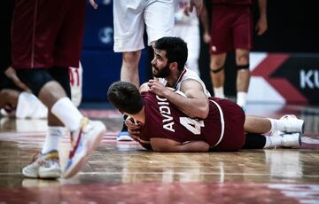 پیروزی قاطع بسکتبال ایران مقابل قطر با درخشش ارسلان