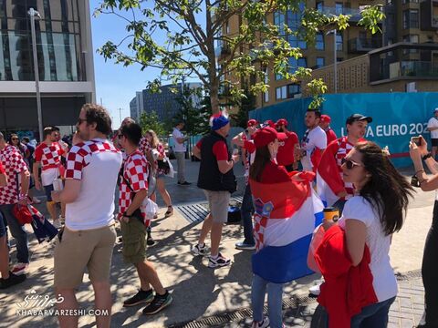 تماشاگران یورو 2020 (انگلیس - کرواسی؛ ومبلی لندن)