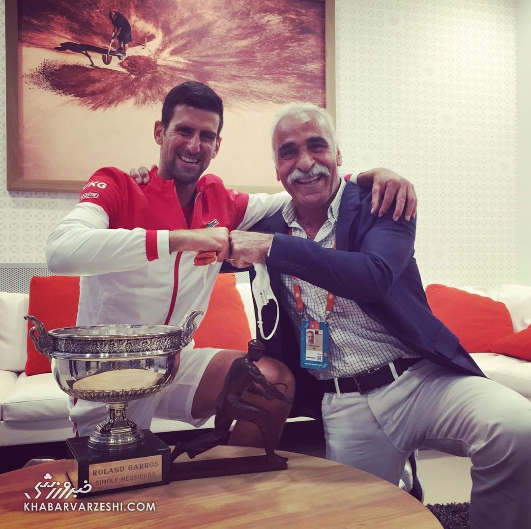 ملاقات منصور بهرامی و نواک جوکوویچ