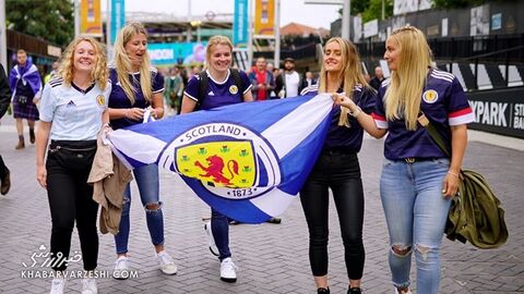 هواداران یورو 2020 (انگلیس - اسکاتلند)