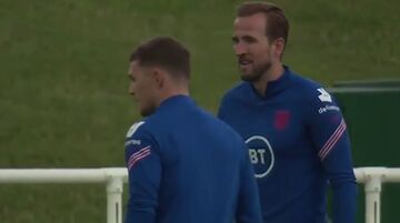 ویدیو| تمرینات تیم ملی انگلیس برای تقابل با دانمارک