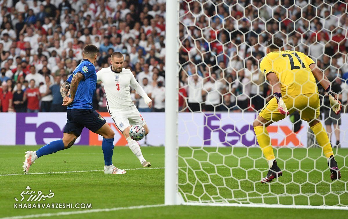 گل لوک شاو؛ ایتالیا - انگلیس (فینال یورو 2020)