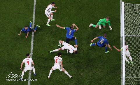 گل لئوناردو بونوچی؛ ایتالیا - انگلیس (فینال یورو 2020)