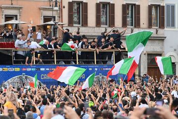 گزارش تصویری| رژه قهرمانی ایتالیا در یورو ۲۰۲۰