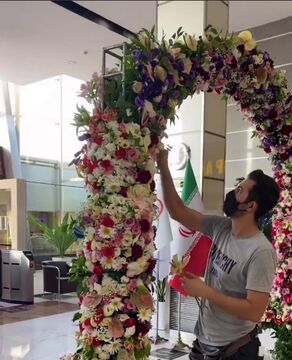 ویدیو| گل‌آرایی سالن CIP فرودگاه امام‌ برای مراسم بدرقه کاروان المپیک