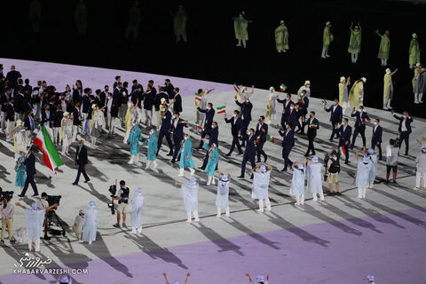 رژه ایران در مراسح افتتاحیه المپیک 2020 توکیو