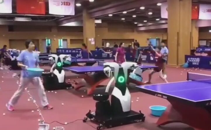 ویدیو| ابزارهای رباتیک ورزشکاران پینگ پنگ در چین 