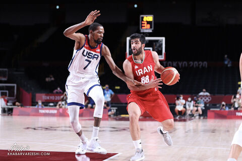 بسکتبال آمریکا - ایران (المپیک 2020)