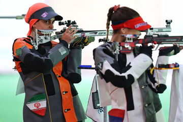 عملکرد ضعیف دختران تیرانداز در تفنگ سه وضعیت المپیک