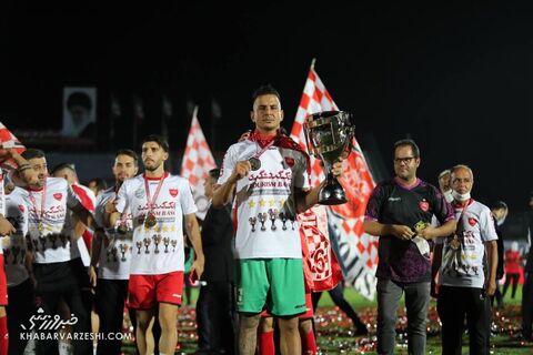 حامد لک؛ جشن قهرمانی پرسپولیس در لیگ بیستم