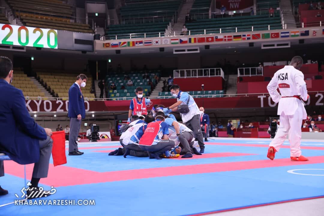 تصاویر| فریم به فریم با لحظاتی تلخ از مصدومیت سجاد گنجزاده/ سومین مدال طلا ایران اینگونه به دست آمد