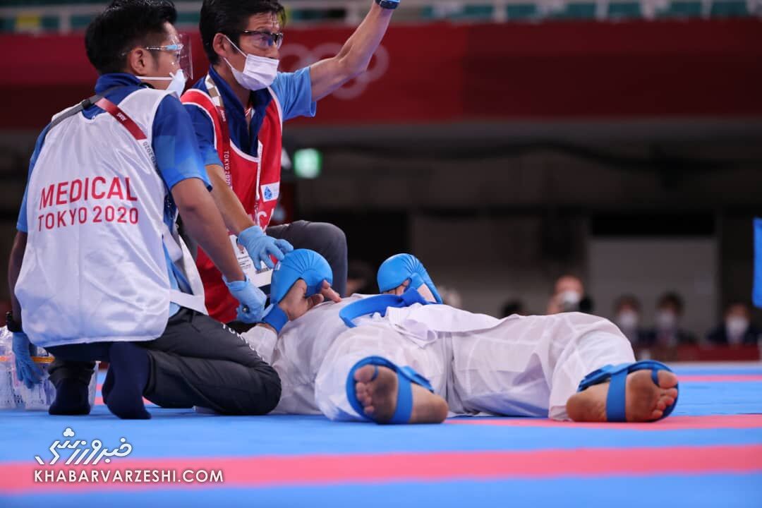 تصاویر| فریم به فریم با لحظاتی تلخ از مصدومیت سجاد گنجزاده/ سومین مدال طلا ایران اینگونه به دست آمد