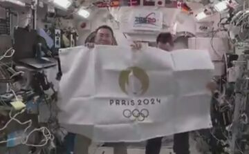 ویدیو| اختتامیه المپیک ۲۰۲۰ توکیو در ایستگاه فضایی