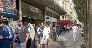 ویدیو| صف طولانی هواداران پاری سن ژرمن برای خرید کیت مسی